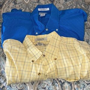 LL Bean- long sleeve button down (lot of 2)
